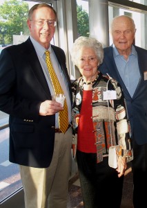 HCRI President Dr. Ron Webster with Annie and John Glenn at the Institute's 35th Anniversary Event