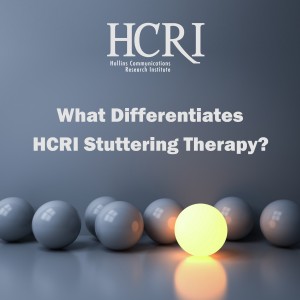 What differentiates HCRI stutteirng therapy?